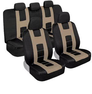 carXS Forza Series Beige Seat Covers